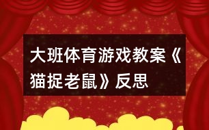 大班体育游戏教案《猫捉老鼠》反思